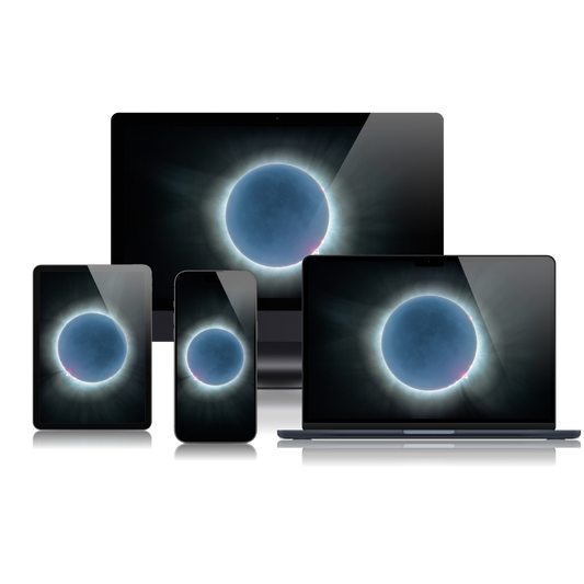 Total Solar Eclipse April 8th 2024 Wallpaper Bundle