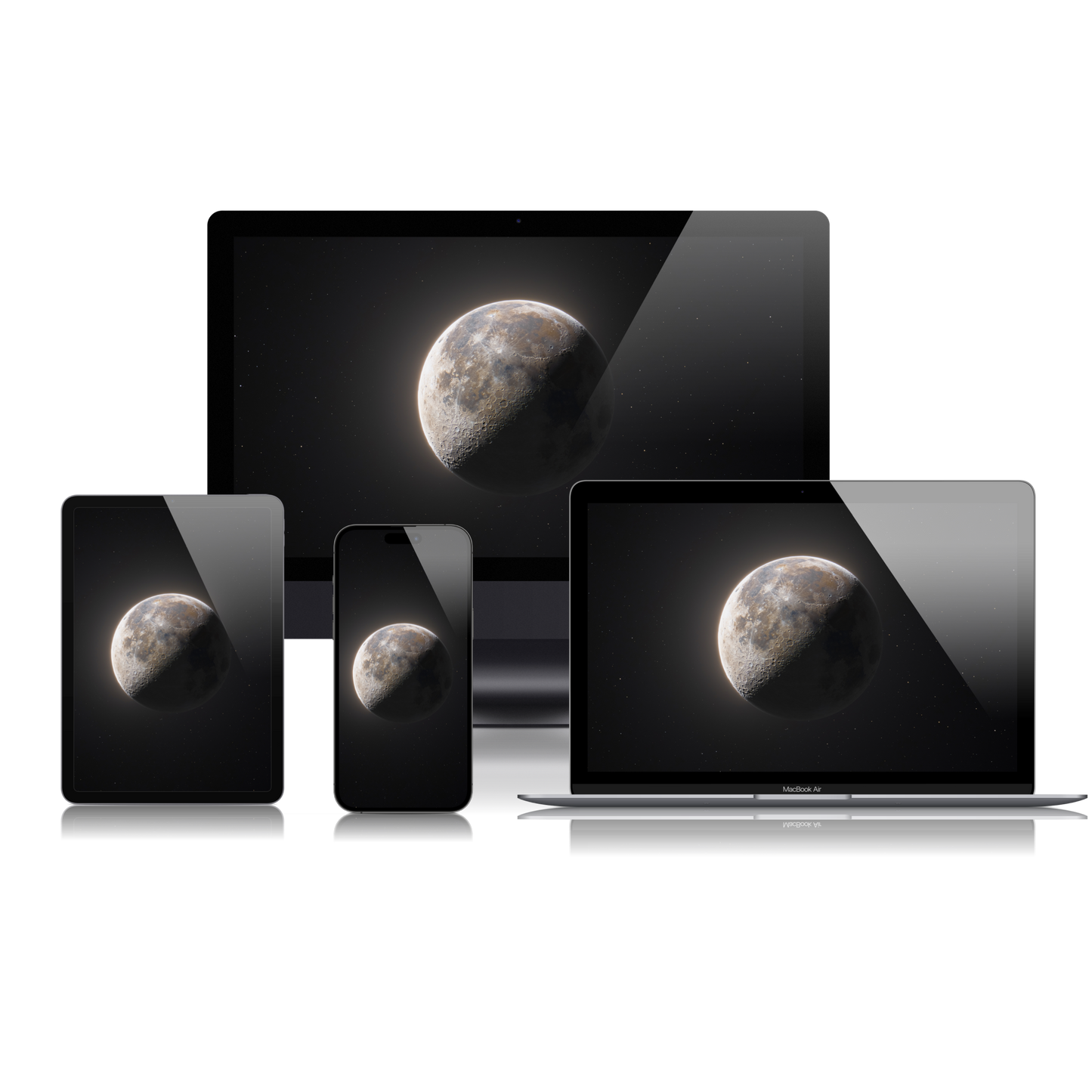 Last Quarter Moon of September 6th 2023 Wallpaper Bundle