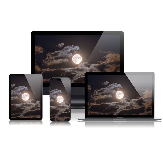 Full Harvest Moon of September 2023 Wallpaper Bundle