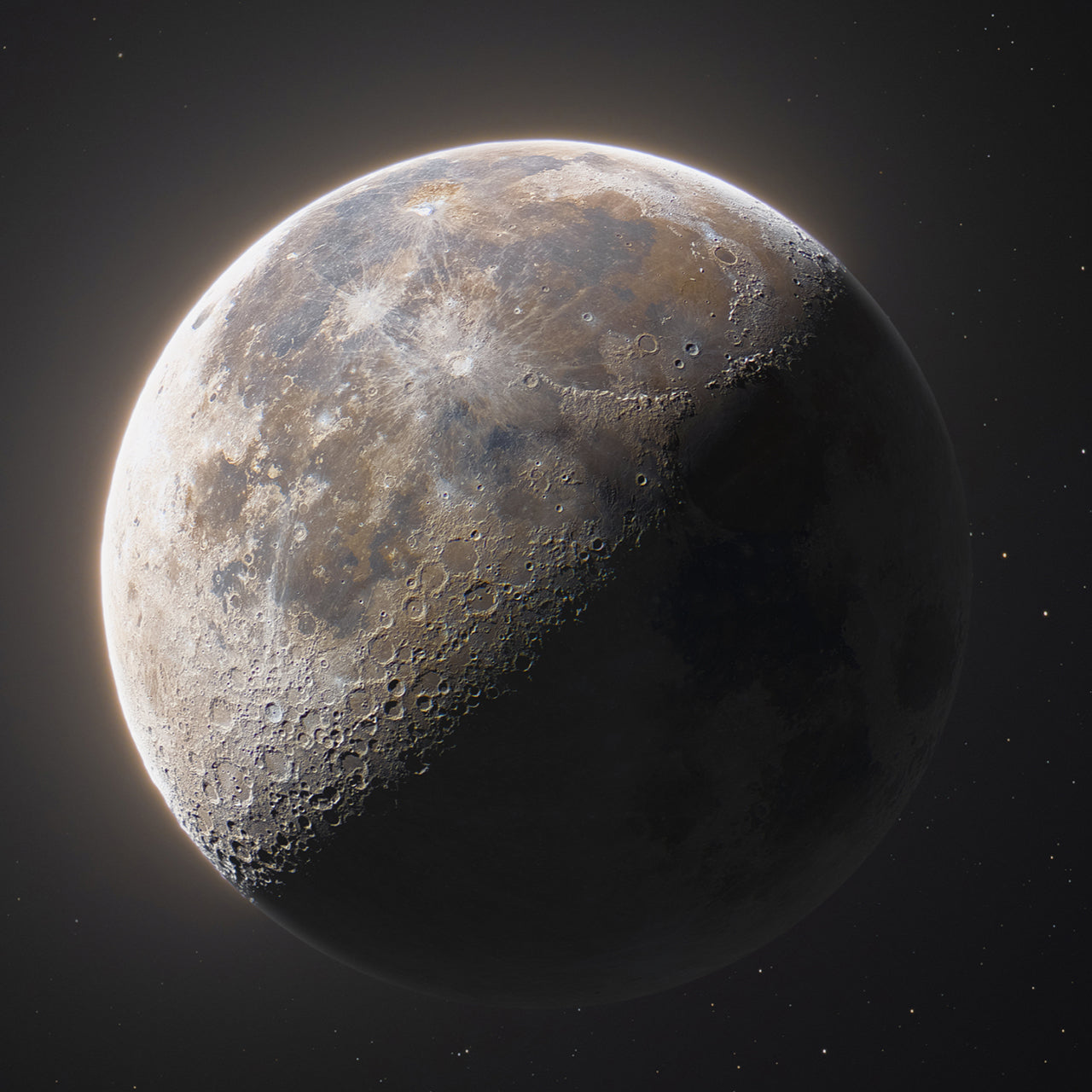 Last Quarter Moon of September 6th 2023 Wallpaper Bundle